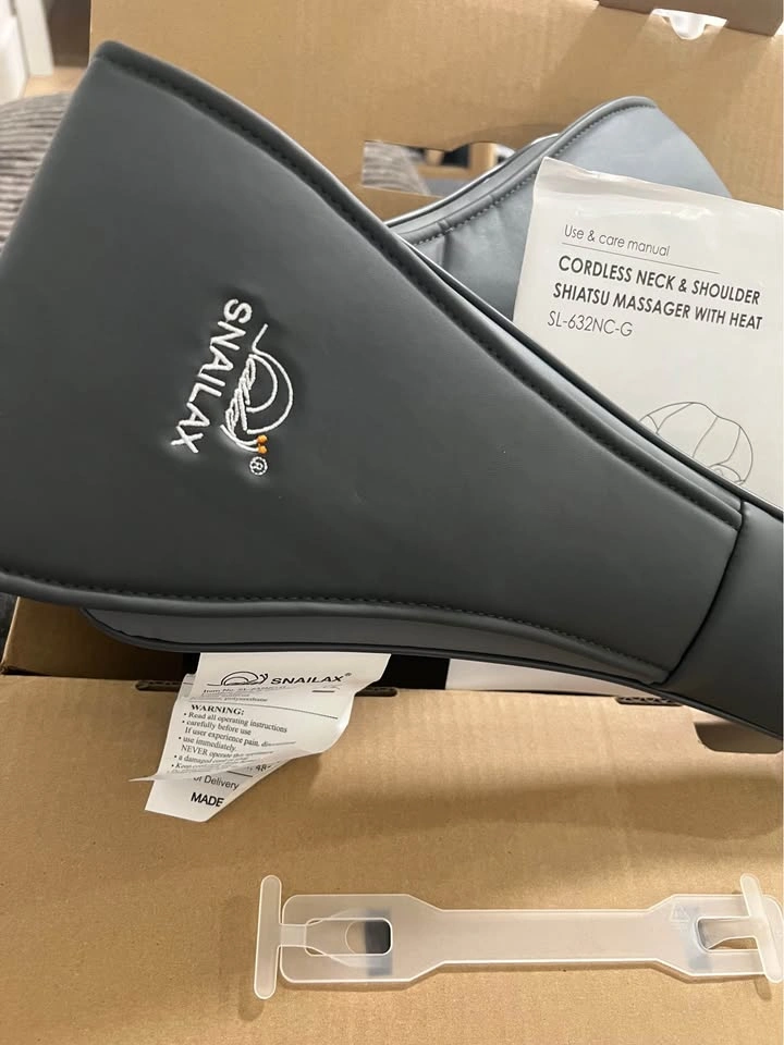 SNAILAX Cordless Neck & Shoulder Shiatsu Massager with Heat - photo 4