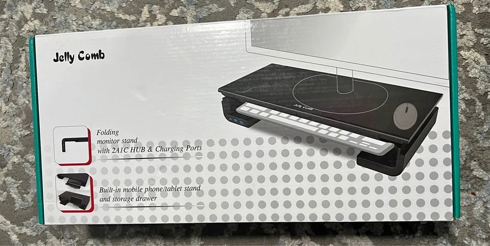 Jelly Comb Folding Monitor Stand with HUB & Charging Ports