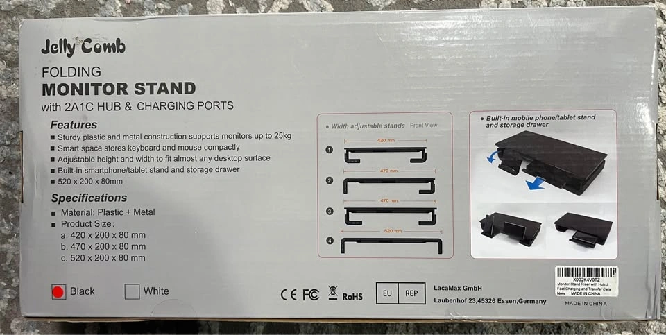 Jelly Comb Folding Monitor Stand with HUB & Charging Ports - photo 3