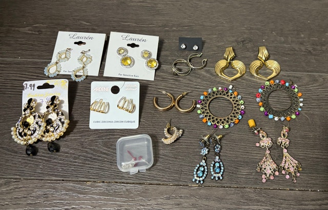 Assorted Fashion Earring Lot - Lauren, Ardene, and More