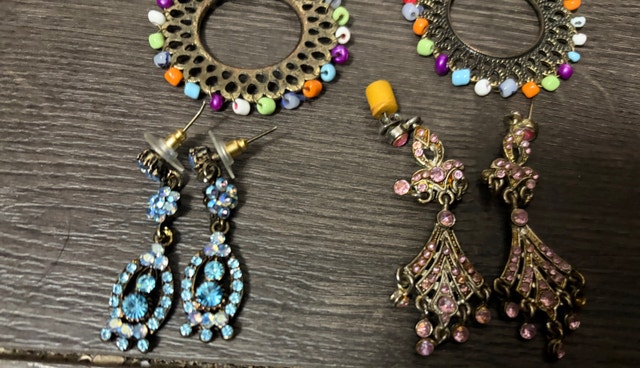 Assorted Fashion Earring Set - 4 Pairs - photo 3