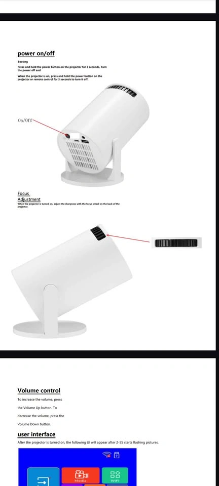 Portable Mini Projector with Remote - photo 5