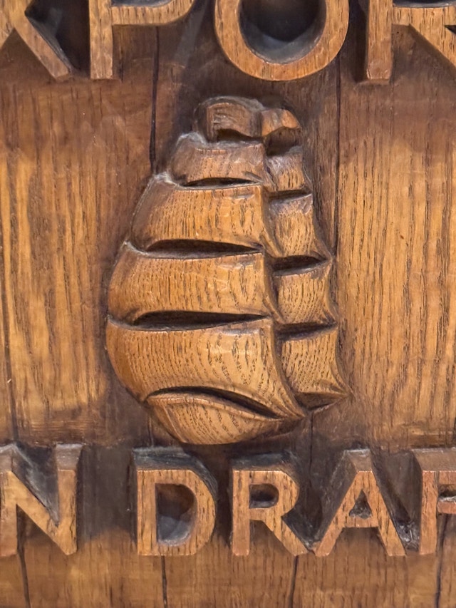 Vintage Molson Export Wooden Bar Sign - photo 3