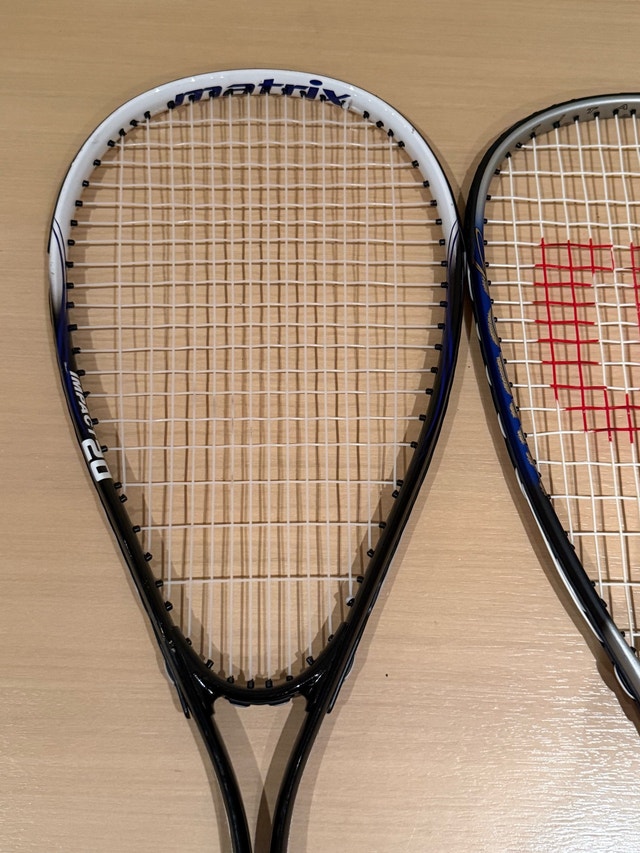 Wilson Titanium and Matrix Impact 20 Squash Rackets - photo 3