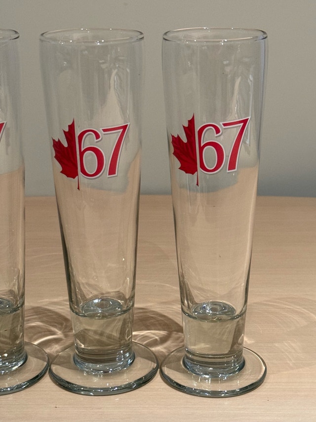 Set of 6 Molson Canadian 67 Pilsner Glasses - photo 2
