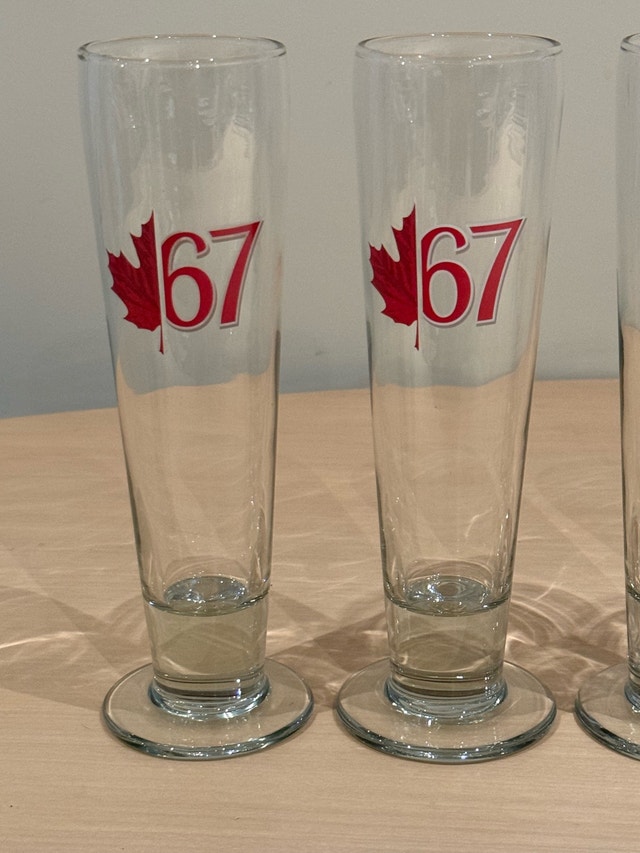 Set of 6 Molson Canadian 67 Pilsner Glasses - photo 4