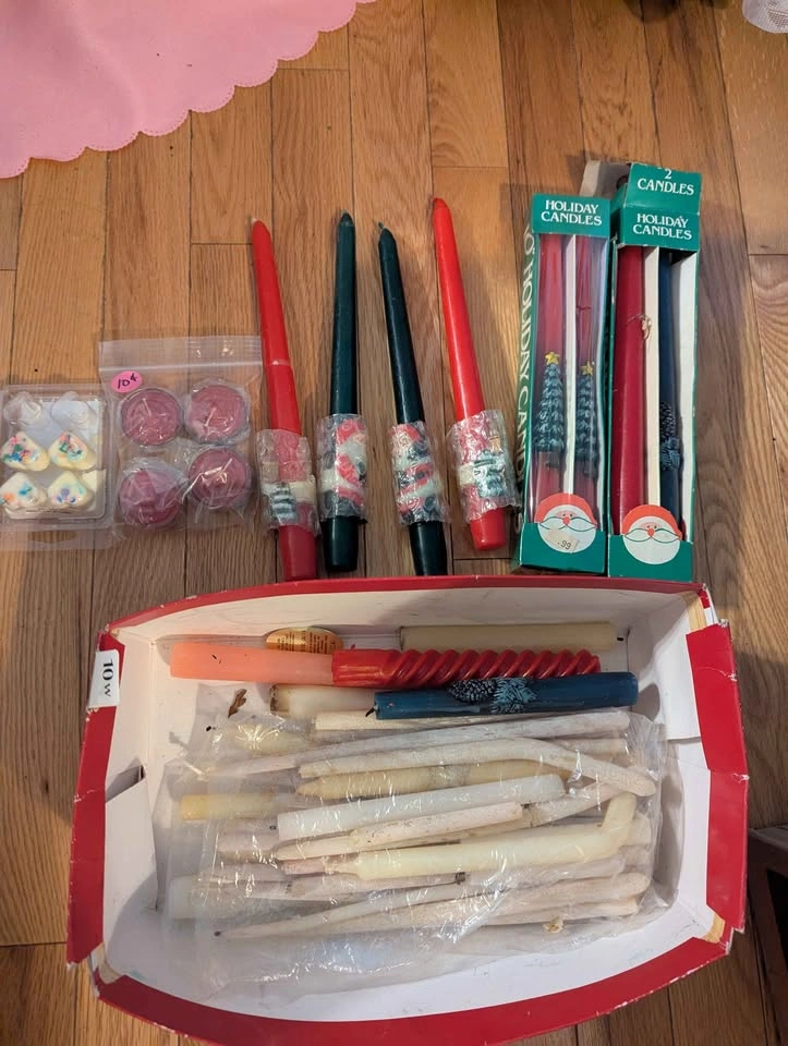 Vintage Christmas tapered candles - photo 2