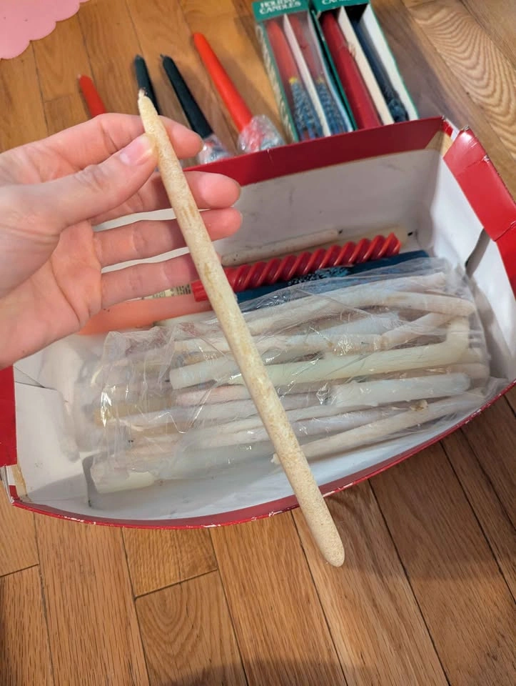 Vintage Christmas tapered candles - photo 3