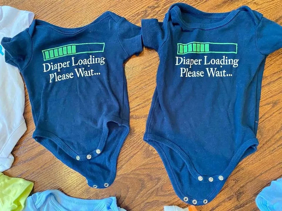 Matching onesies for 2 under 2 thumbnail