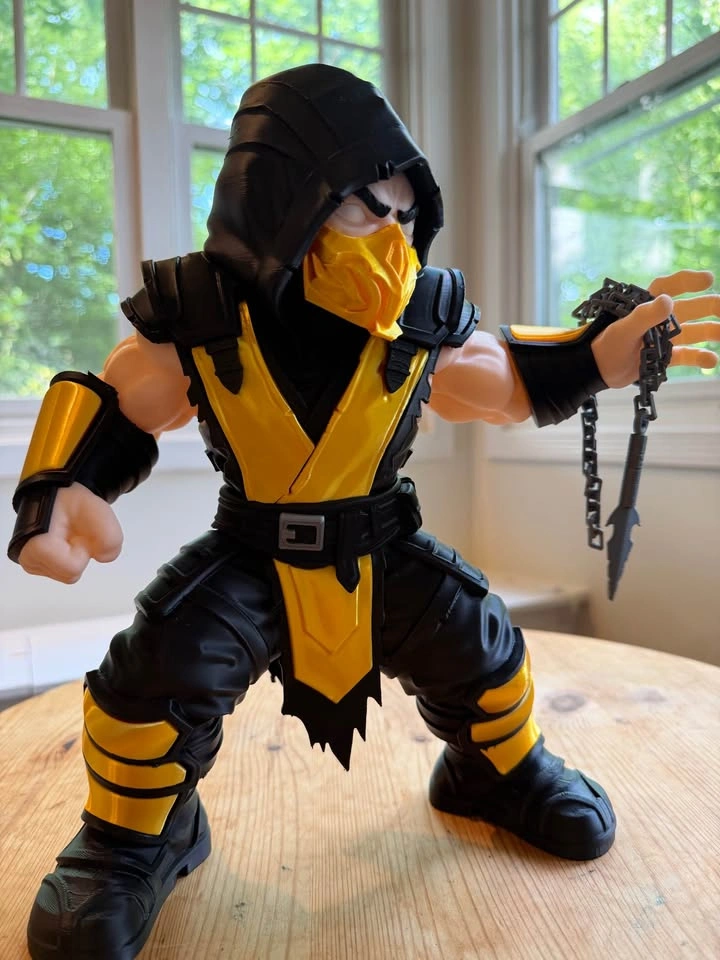 Mortal Kombat Scorpion Figure | Silk Gold 3D Printed - photo 2