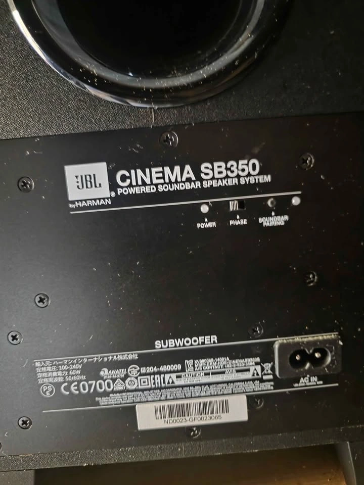 JBL Cinema SB350 Soundbar and Subwoofer System - photo 4