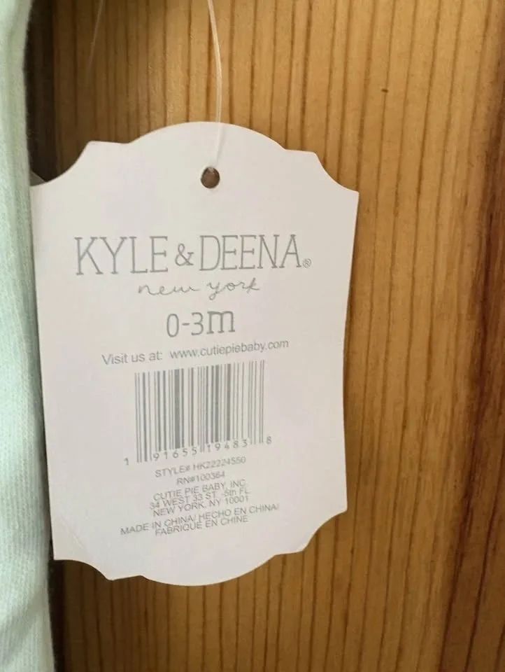 NWT| Kyle&Deena | 3-pieces Set Baby Bodysuit | 0-3M image indicator(2)