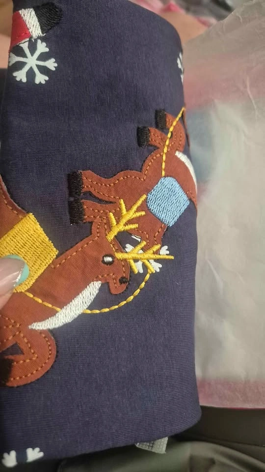 Set of 2 Christmas Long Sleeve Dresses ages 6-7 - photo 2