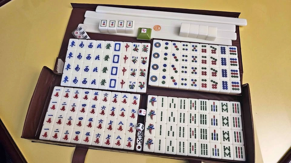 Mahjong Set with Carrying Case