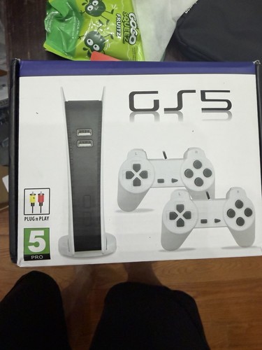 GS5 Plug & Play Home Game Console w/ 2 Controllers, RCA, 480p, 1