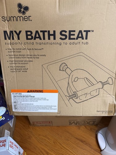 Summer My Bath Seat Baby Bath Tub Seat for Children, Beige