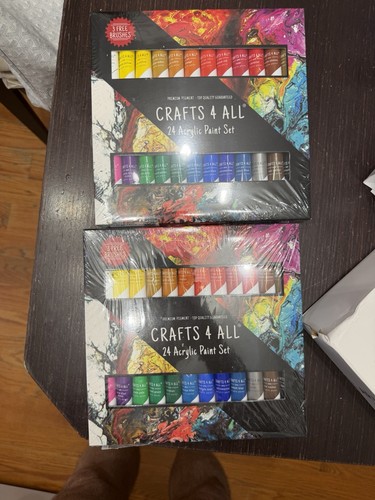 Crafts 4 All 24 Acrylic Paint Set - 2 Pack