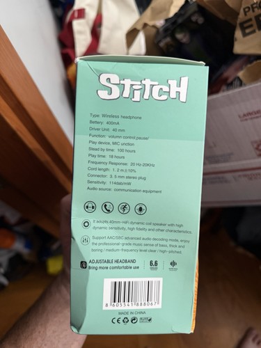 Stitch AH-806 Bluetooth Wireless Over-Ear Headphones - photo 2