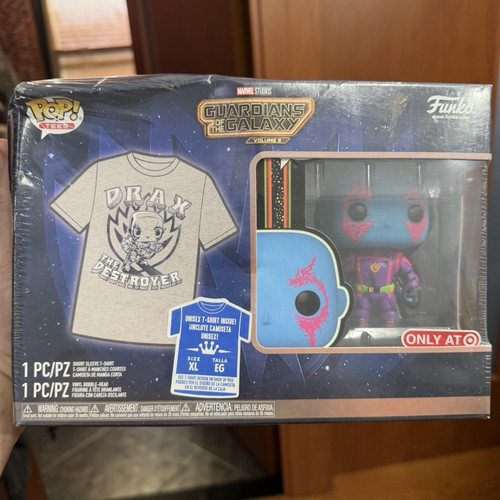 Funko Pop Tees: (Black Light) DRAX #1243 GOTG Volume 3 - XL