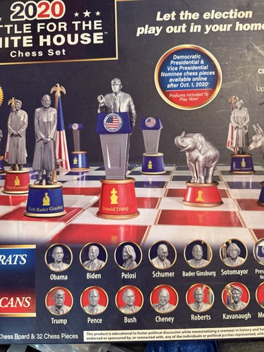 BulbHead 2020 Battle for the White House Political Chess Set - photo 2