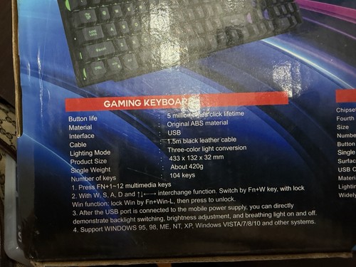 Snpurdiri ST-KM9 Illuminated Wired USB Gaming Combo - photo 2