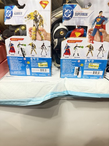 DC Epic Strike Superman & Hammer Action Figure Set w/ Axe - photo 2