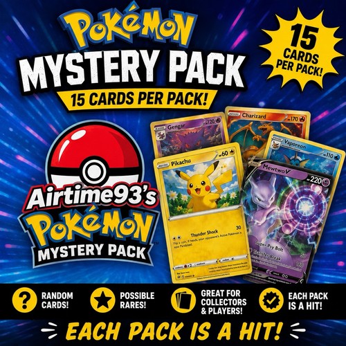 Pokémon Mystery Pack | 1st Edition, Holos, & Slabs