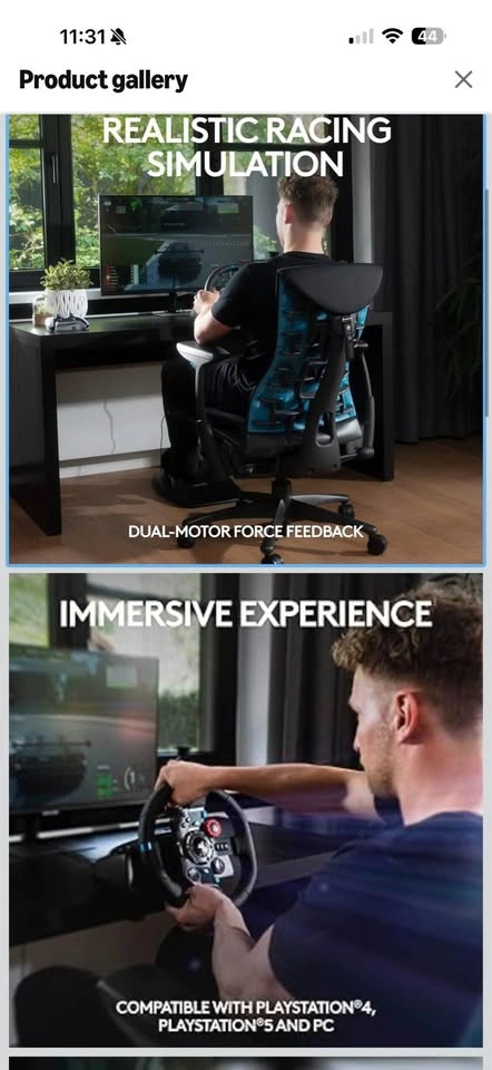 Logitech G29 Driving Force Racing Wheel and Pedals - photo 4
