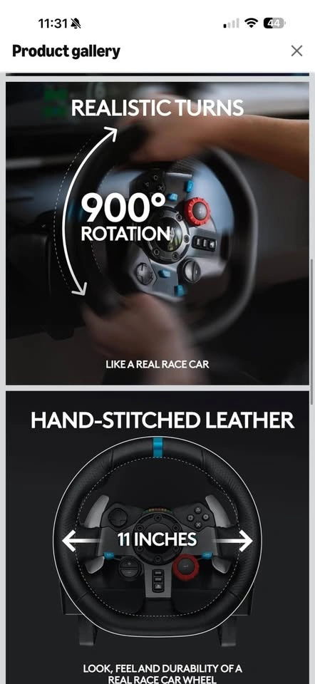 Logitech G29 Driving Force Racing Wheel and Pedals - photo 5