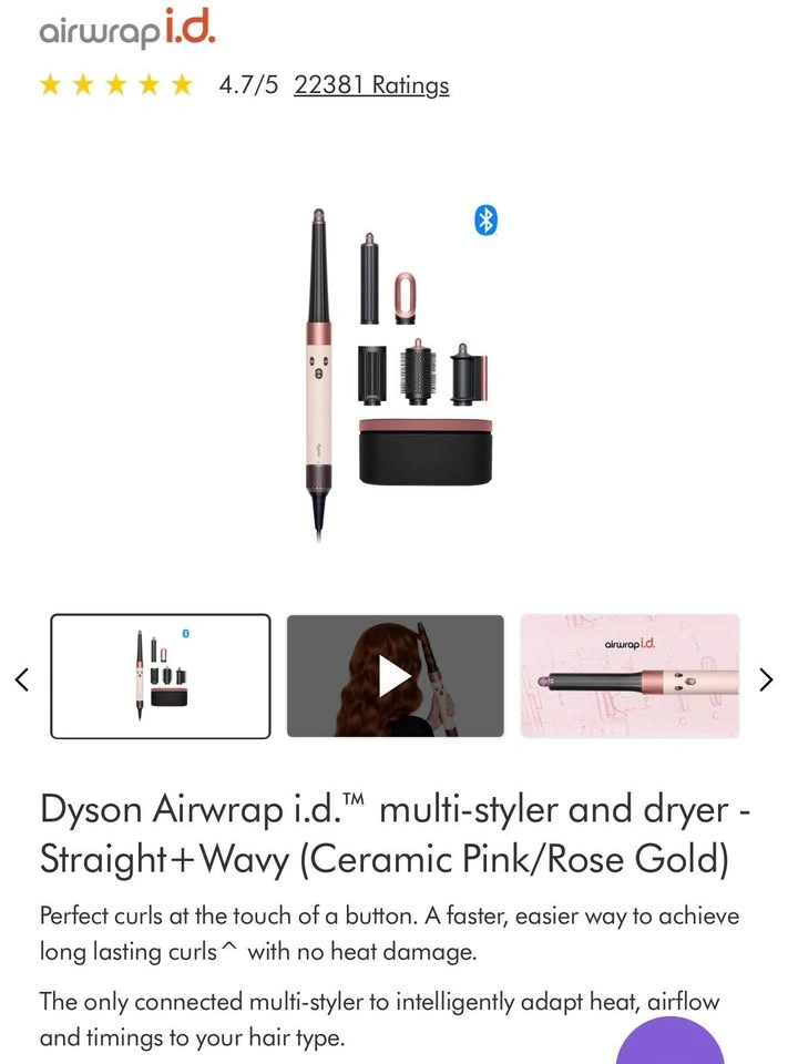 Dyson Airwrap i.d. Multi-Styler and Dryer 9 months warranty left - photo 2