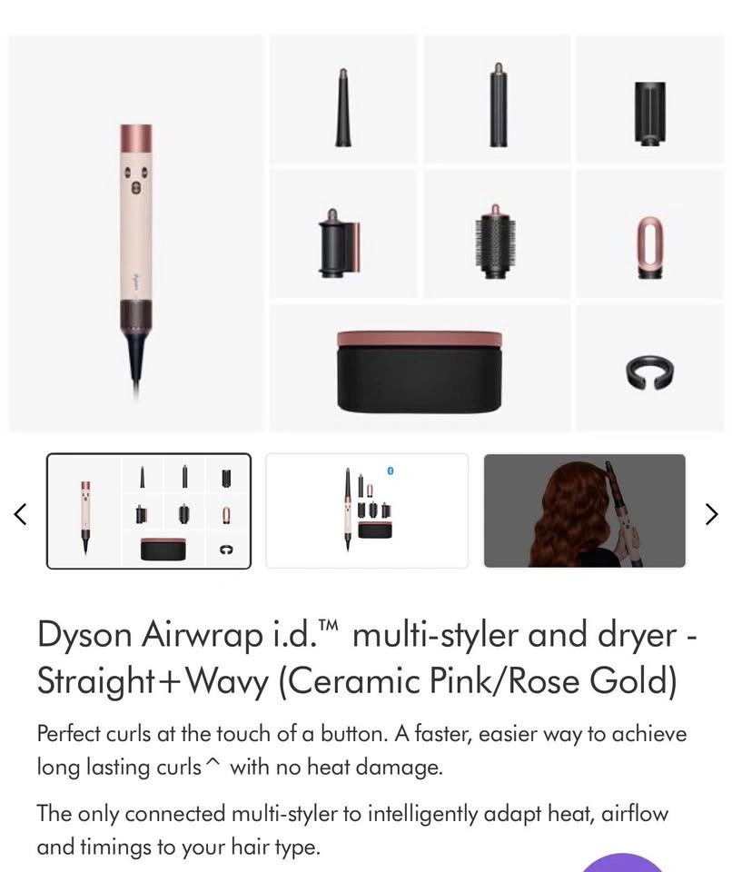 Dyson Airwrap i.d. Multi-Styler and Dryer 9 months warranty left - photo 5
