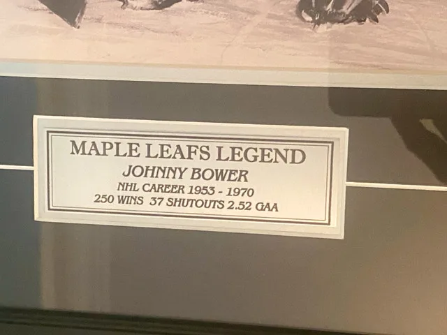 Johnny Bower Signature Framed Certified Photo image indicator(3)