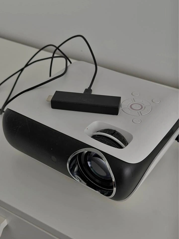 Mini Projector with Fire TV Stick, 4K quality