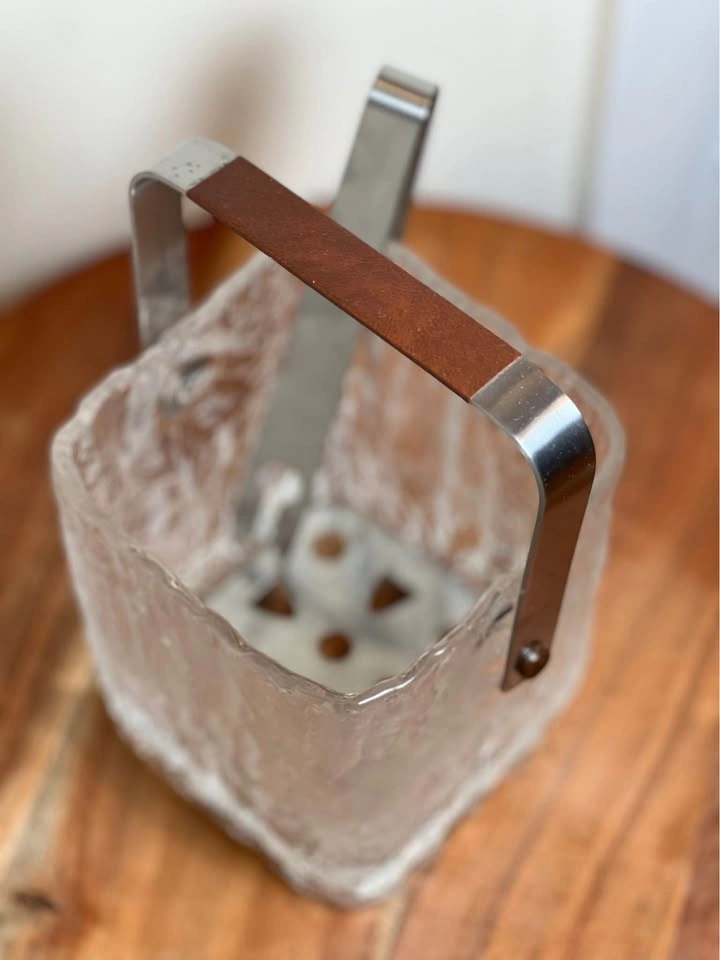 Vintage Hoya Glacier Ice Bucket MCM 3-Piece Set - photo 2