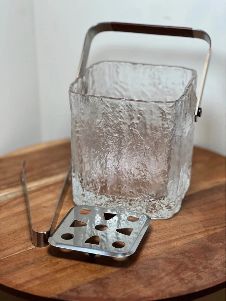 Vintage Hoya Glacier Ice Bucket MCM 3-Piece Set - photo 5