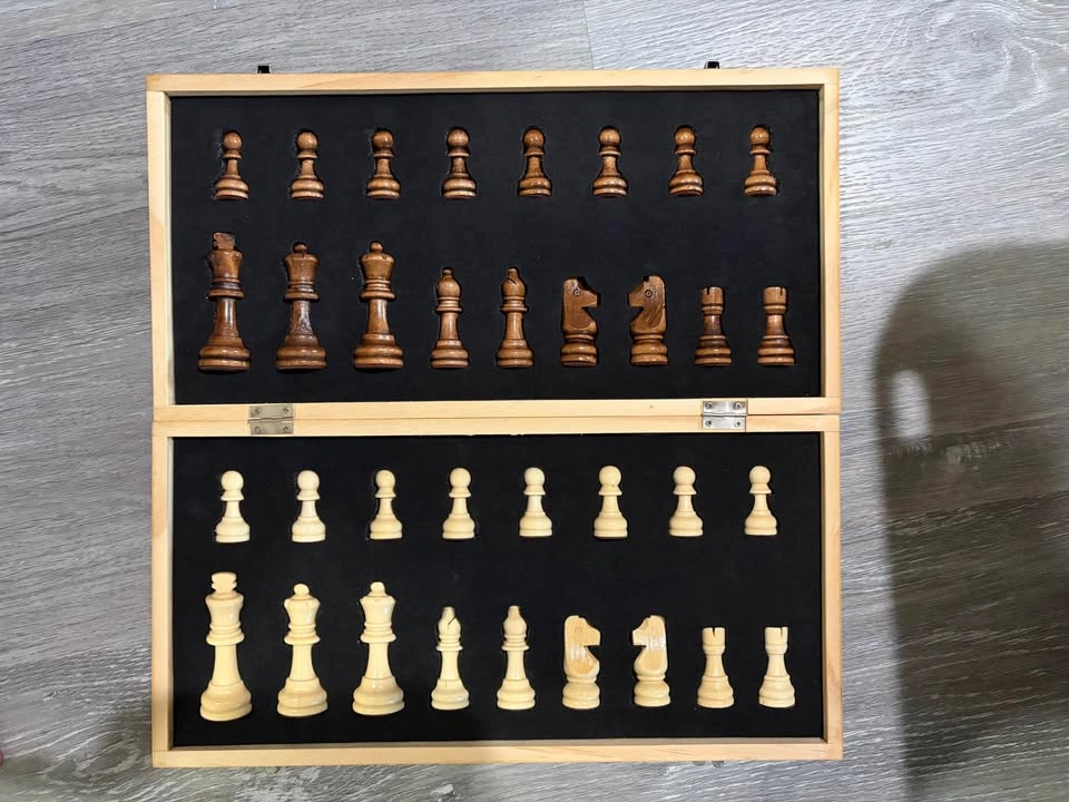 Folding Chess Set with Storage Case - photo 2