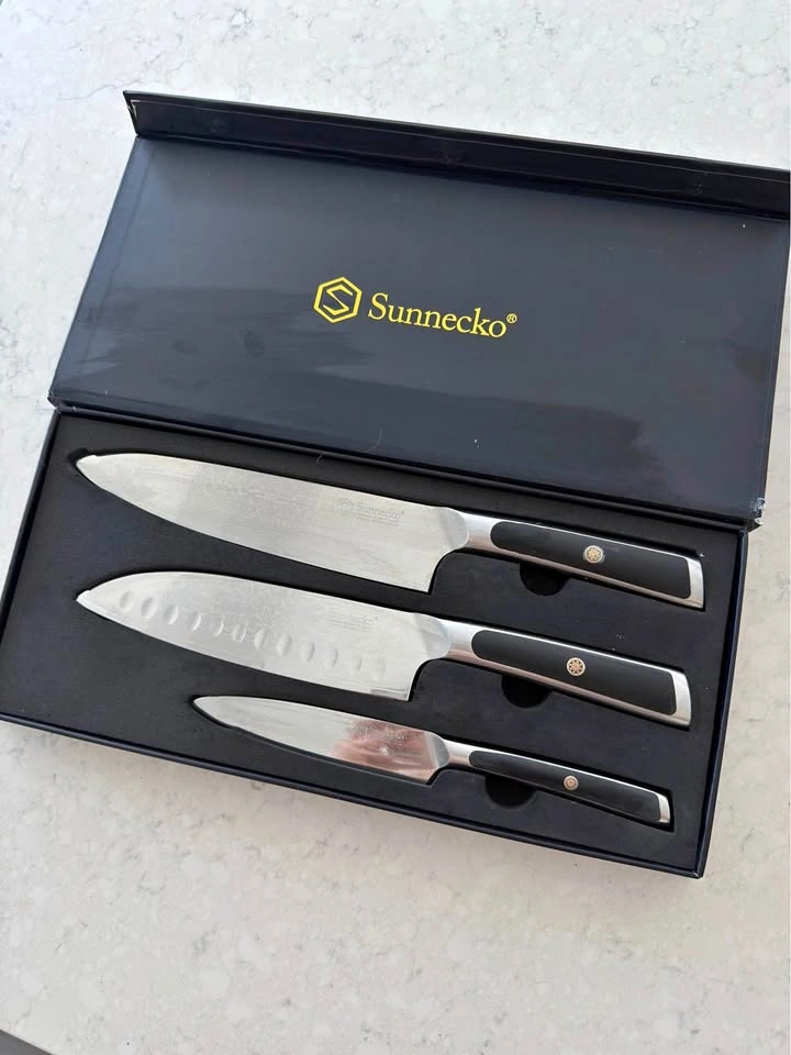 Sunnecko 3-Piece Kitchen Knife Set