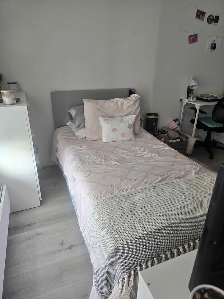 IKEA Twin Bed Frame + Mattress + Topper + Protector