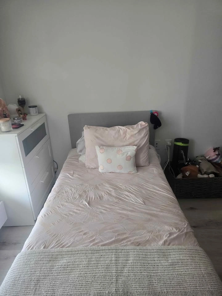 IKEA Twin Bed Frame + Mattress + Topper + Protector - photo 2