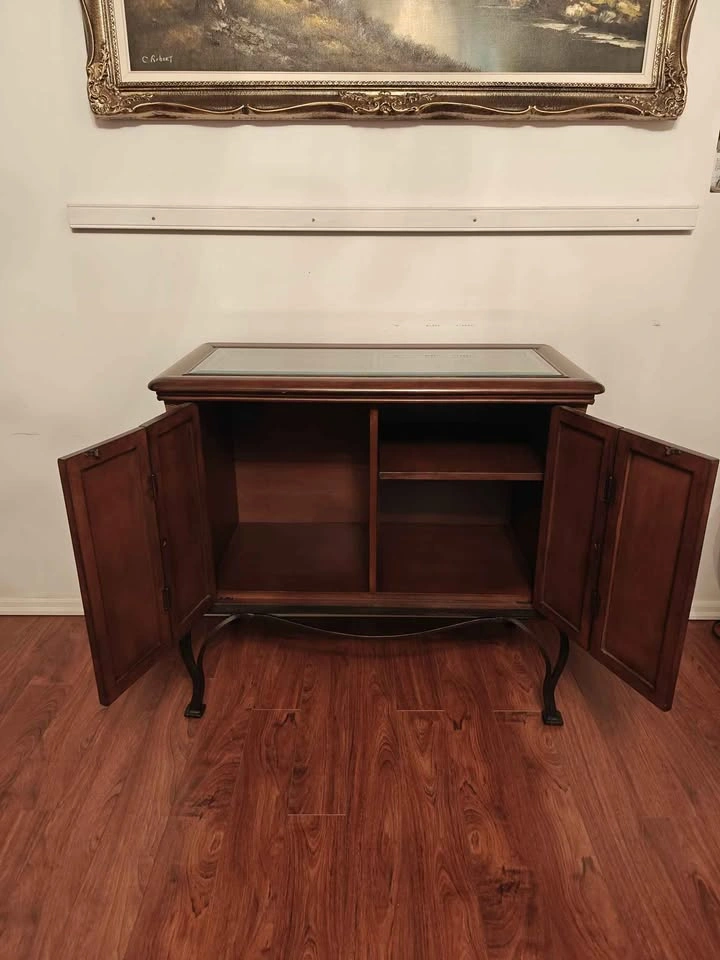 MCLiving Room Bundle: Wicker&Glass Coffee table+Matching Cabinet - photo 3