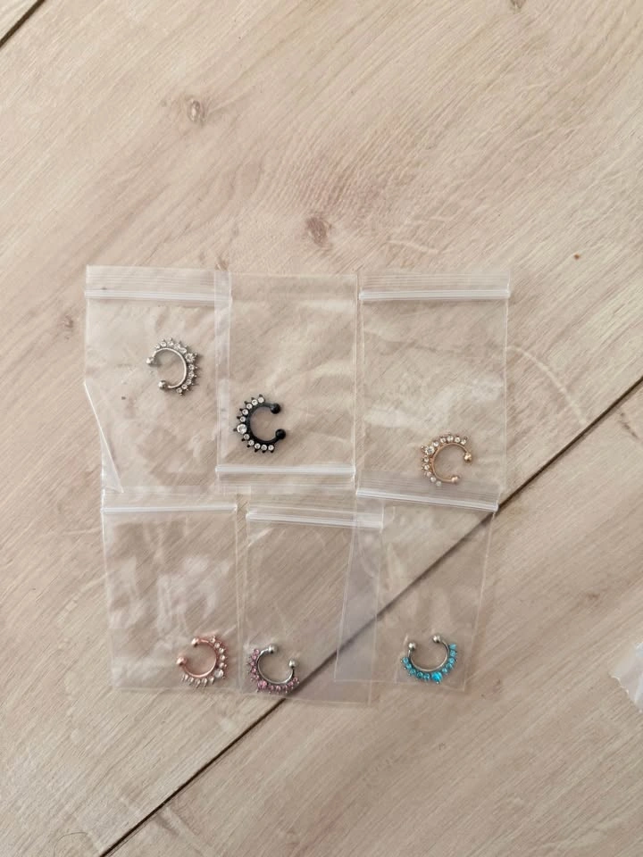 Non Piercing Septum Nose Ring 6pcs - photo 4
