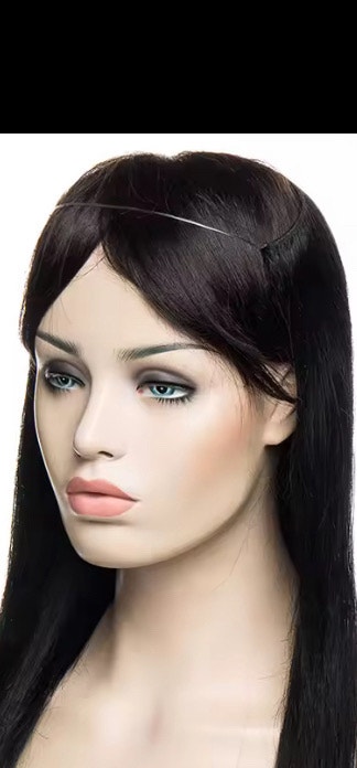Synthetic hair extensions on rubber band dark brown - photo 5