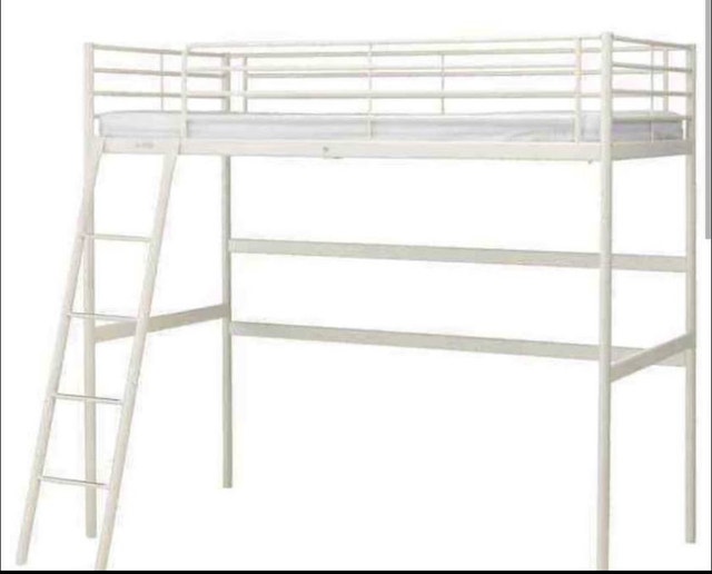Kids single loft bed frame