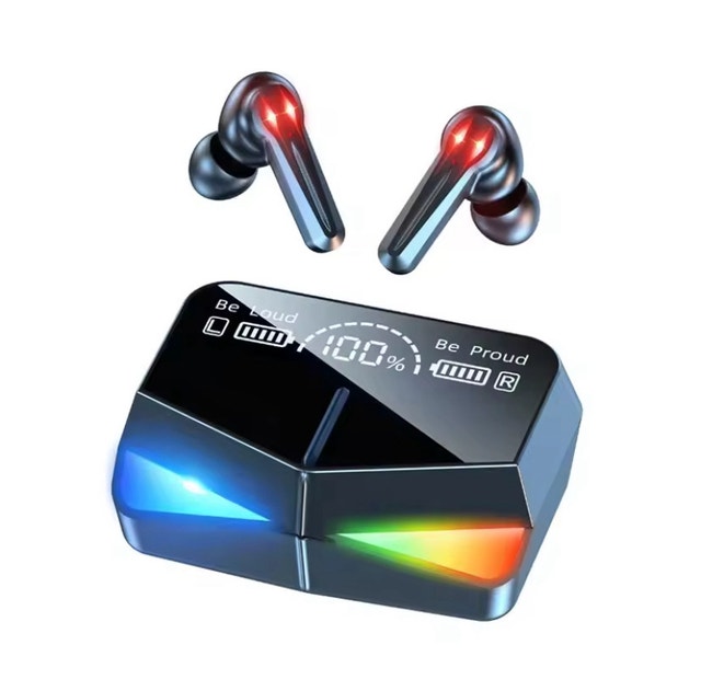 Gaming Headset with Built-in Battery and Mirror Display