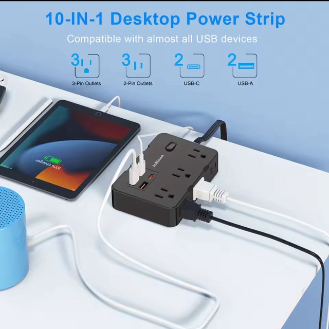 Flat plug power station with 4 USB ports - photo 5