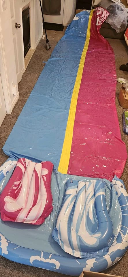 Water Slide and 2 Inflatable Boards