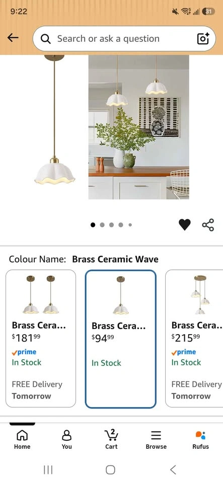 Ceramic Pendant Light - photo 3