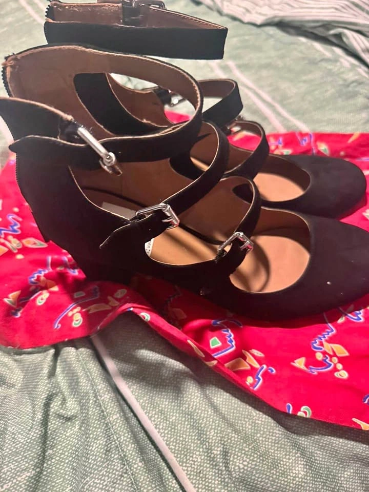 Black high heels