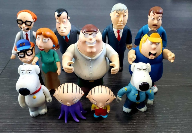 Vintage Family Guy Action Figure Lot
