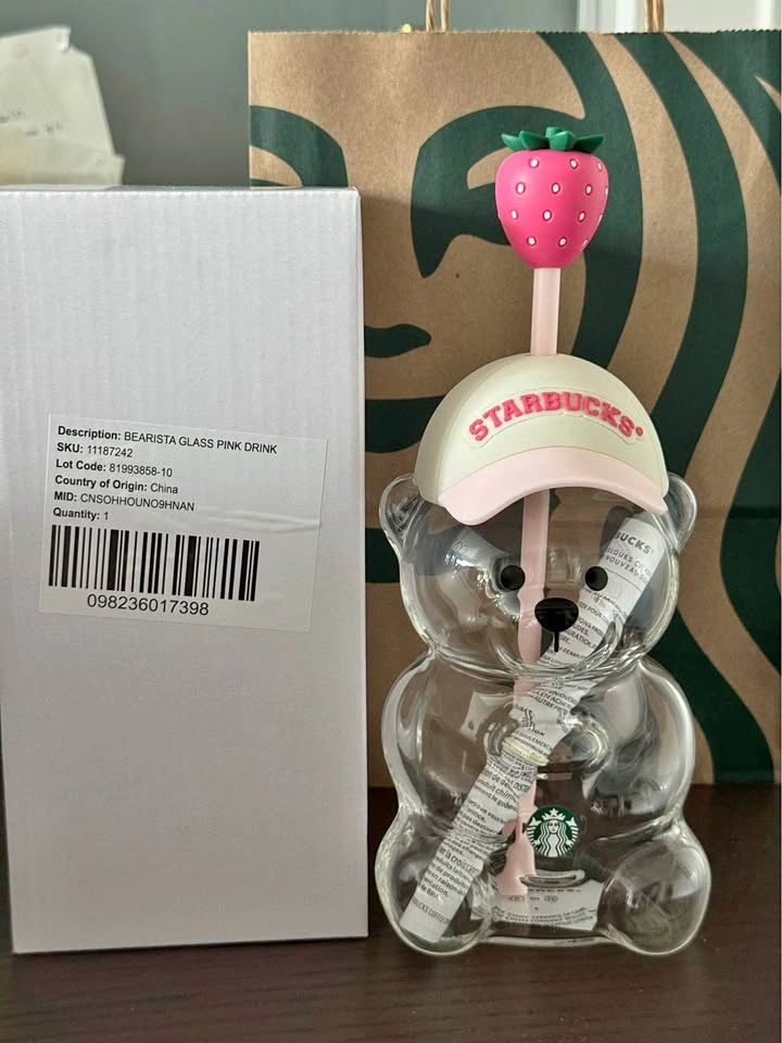 Starbucks Pink Drink Bearista Cup
